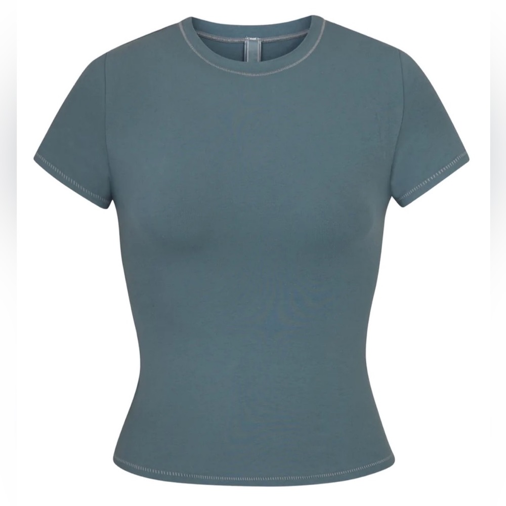 Skims Cotton Jersey T-shirt - kyanite (S)